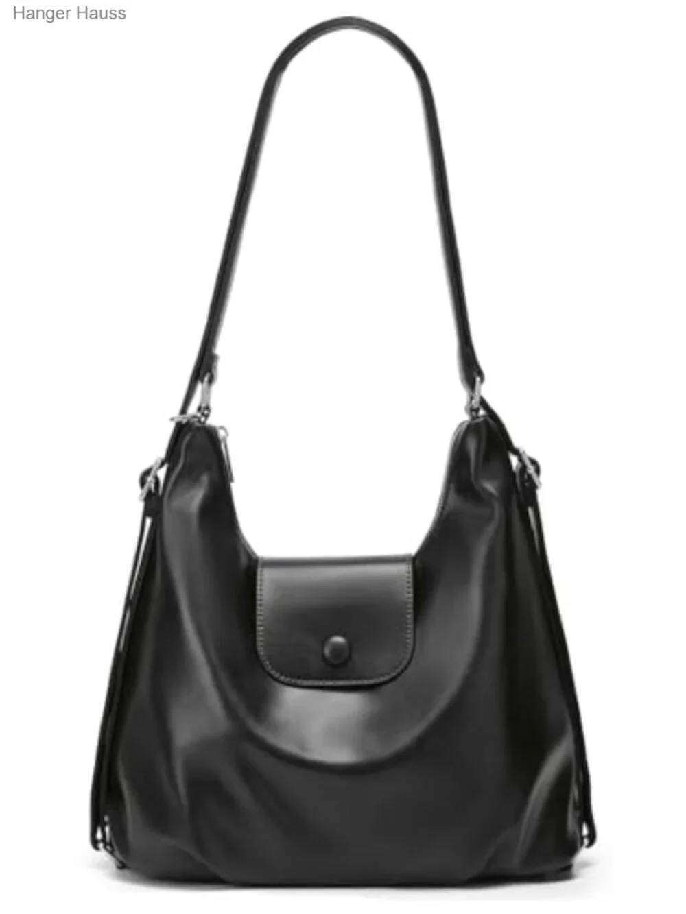 PU Leather Hobo Bag Tote Shoulder Crossbody Convertible Purse